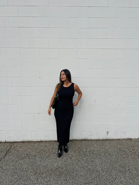 Back to Black Midi Dress